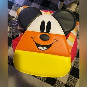 Loungefly Mickey & Minnie Mouse Candy Corn crossbody
